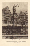 Frankfurt Main Gerechtigkeitsbrunnen Haus Heyland Künstlerkarte Liebig  *ca.1920