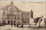 44787 Bochum, Oberrealschule und Kaiser Wilhelmdenkmal, o 18.01.1917,