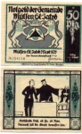 08132 Mulsen City Emergency Money 50 Pfennig Penalty Assessment Court No. 5 1921