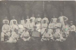 Deutsche Soldaten im Lazarett 1. WK Akkordeon *ca. 1915