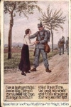 1st WW. Farewell soldier to Mrs. Kutzer artist's card * approx. 1915