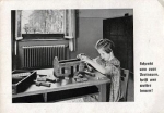 Toy building blocks girl building *ca. 1950