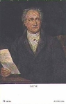 Johann Wolfgang von Goethe artist card J. Stieler gebr. circa 1910