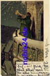 New Year artist card Mailick embossing card * approx. 1903