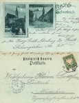 91126 Schwabach Mondscheinkarte o 6.4.1898
