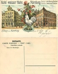 Nürnberg Hotel weisser Hahn Litho  *ca.1905