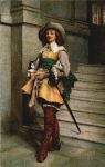 Military horseman in uniform Art card *ca. 1910