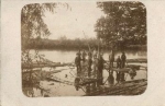 German pioneers in raft building WW1 br. 7/20/1916