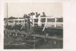 1.WK. Soldiers bridge real photo * approx. 1915