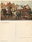 Wedding car artist card K. Mons * around 1910