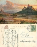 35390 Giessen Burg Gleiberg Tuck's artist card Oilette 734 o 16.5.1913