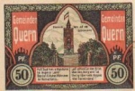 24972 Quern city emergency money 50 pfennigs Bismarck Tower 1921
