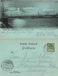 Hamburg moonlight card o 10.11.1898