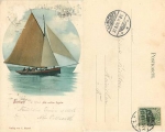 26757 Borkum sailing boat o 31.8.1900