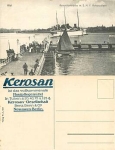 Kiel Reventlow Bridge with S.M.Y. Hohenzollern *ca.1910
