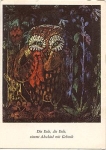 Owl, farewell, artist card, * approx. 1970