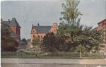 Zwickau, Albertplatz mit Postamt, gebr. ca. 1910