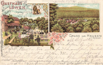 35510 Hausen Butzbach Gasthof Loewen Litho o 1909