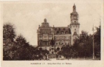 08223 Falkenstein Vogtland Koenig-Albert Platz mit Rathaus  * ca. 1910