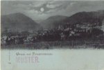 99894 Friedrichroda moonlight card * approx. 1900