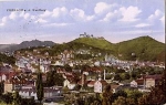 Eisenach, total view with Wartburg o August 7, 1925