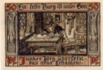 Eisenach, Städtenotgeld, Wert 50 Pfennige, Junker Jörg übersetzt Testament, 1921