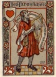 Eisenach, Städtenotgeld, Wert 50 Pfennige, Tannhäuser, 1921