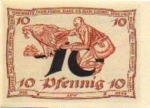 99310 Arnstadt city emergency money worth 10 pfennigs Adler 1921