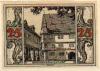 99310 Arnstadt city emergency money worth 25 pfennigs Schwarzburger Hof 1921