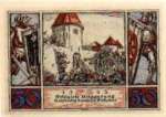 99310 Arnstadt city emergency money 50 pfennigs 1342 siege by Erfurt 1921