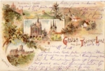 Greetings from Erfurt from the Thuringian Forest Litho o September 29, 1898