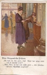 Women drawing the War Loan artist card B. W. * ca. 1915