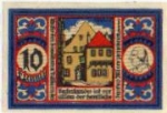 Osnabruck city emergency money worth 10 pfennigs Moserhaus 1921