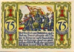 Osnabruck city emergency money worth 75 pfennigs drums and trumpets 1921