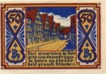Osnabruck city emergency money value 50 Pfennig Biergasse 1921