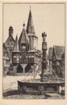 64720 Michelstadt, Marktplatz, artist card Karl Winkel * approx. 1930