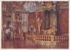 83209 Herrenchiemsee Castle bedroom Ludwig II artist card guardian o 25.8.1941