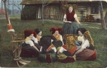 Spreewald Trachten children playing gebr. 1911