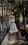 Spreewald Trachten Spreewälderin im Boot o 13.6.1918