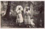 Spreewald Trachten Spreewälderinnen an Ufer  * ca. 1940