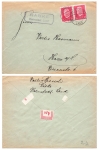 38375 Rabke Samtgemeinde Nord-Elm rural postmark o Helmstedt Land January 16, 1932