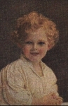 Girl artist card Paul Heckscher 