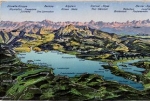 Lake Constance and Rhine, map view * approx. 1920