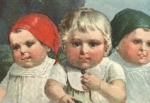 Children's artist card ca. 1940
