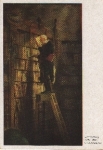 Der Bibliothekar Künstlerkarte Karl Spitzweg * ca. 1940