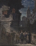 Ständchen Künstlerkarte Karl Spitzweg * ca. 1940