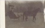 Pferdeschlitten Echtfoto * ca. 1910