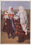 VDA Zipser Trachten German peasant woman in festival costume artist card * approx. 1935