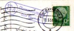 95485 Oberwarmenstein country postmark post office stamp o 13.5.1959