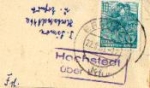 99198 Hochstedt country postmark post office stamp o 22.8.1951